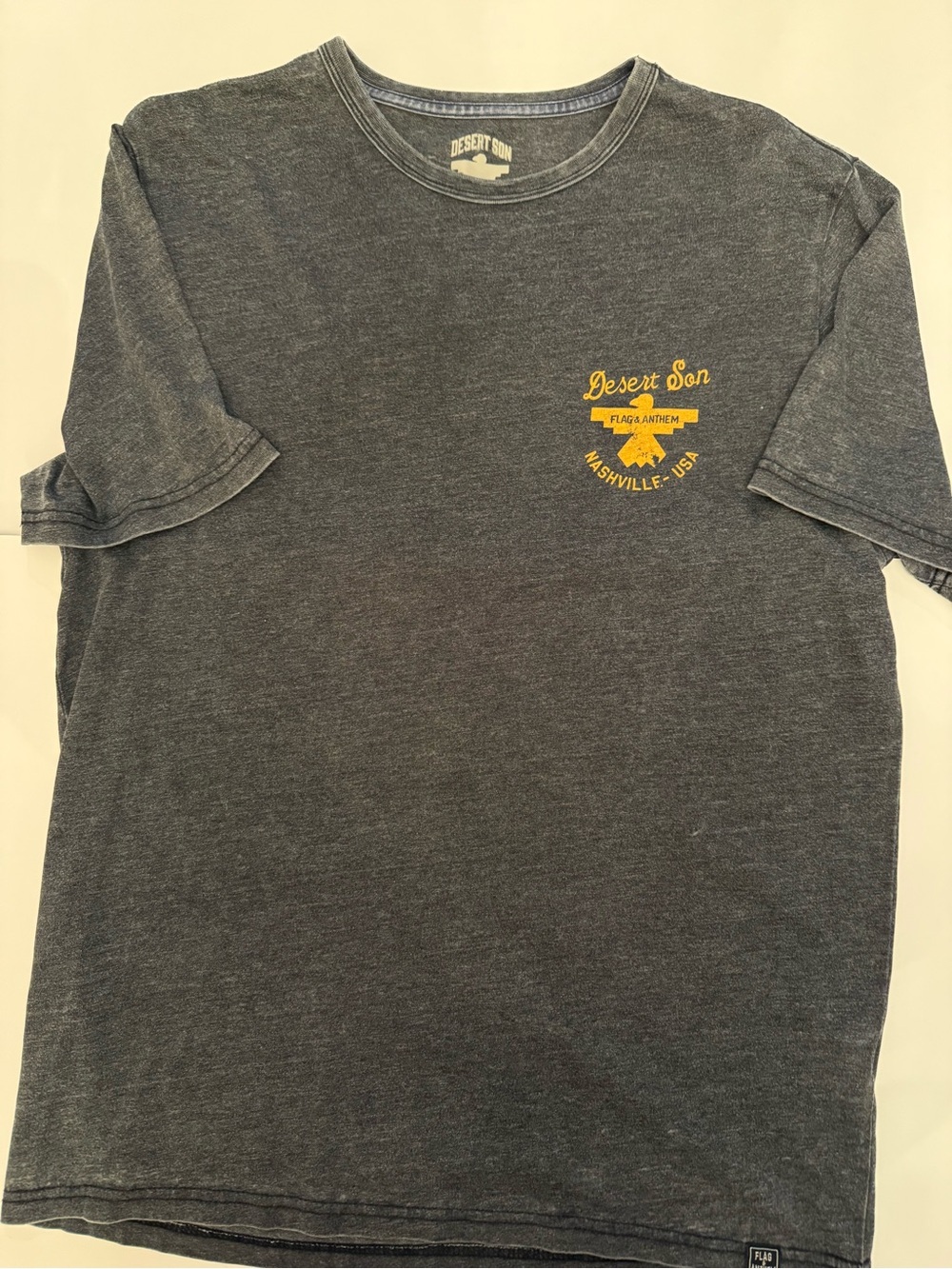 Flag & Anthem - ‘Desert Son’ Vintage Wash Tee with Yellow Script (AM)